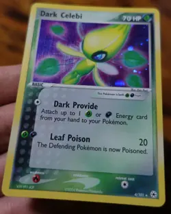 Dark Celebi 4/101 Hidden Legends Holo Rare Pokemon Card VLP - Image 5