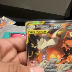 Pokemon Reshiram & Charizard GX TAG TEAM Promo Holo Card SM201 Sm 270HP - Image 5