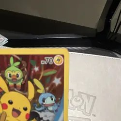 Pokemon Pikachu SWSH020 Promo Holo Card Sword & Shield Basic 70HP Iron Tail - Image 3