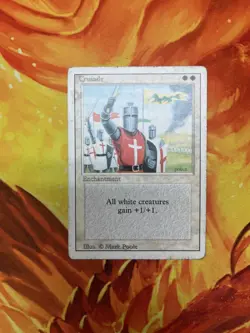 Crusade - MTG - Revised - HP - Vintage Card - BANNED Magic 3rd - Image 1