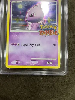 Mewtwo Pokemon Rumble Holo Stamped Card 9/16 Graded CGC 7.5 NM - Image 5