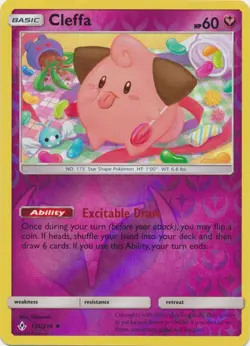 Cleffa 131/214 Reverse Holo Unbroken Bonds Pokemon Card NM - Image 1