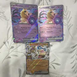Pokemon TCG Mimikyu ex & Mamoswine ex Holo Card Lot - 3 English Cards - Image 1