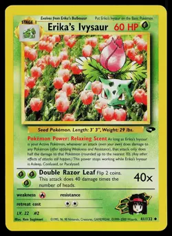 Pokemon Card - Erika's Ivysaur Gym Challenge 41/132 Uncommon - Image 1