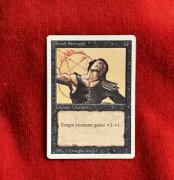 Magic The Gathering Unholy Strength Revised Edition Regular Black - Image 1
