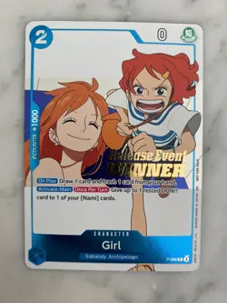 Girl (OP14 Release Event Winner) [OP-PR - P-096] - NM [Foil] TCG One Piece - Image 1