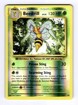 Beedrill XY - Evolutions #7 (2016) Rare Reverse Holo NM Pokemon - Image 1