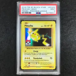 PSA 9 Pikachu - XY202 - XY Pokemon League Stamp Black Star Promo 871 - Image 1