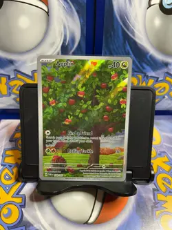 Pokemon TCG Applin Twilight Masquerade 185/167 Full Art Ultra Rare Holo - Image 1