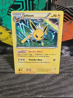 Pokemon TCG Jolteon Holo Rare 2015 XY Ancient Origins - Image 1