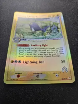 Pokemon EX Team Magma vs Team Aqua Team Aqua's Lanturn Reverse Holo 28/95 NM - Image 2