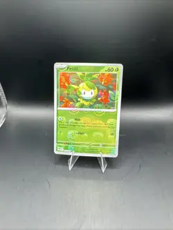 2025 Pokemon SV Black Bolt Petilil Reverse Holo Master Ball Common #006/086 - Image 1