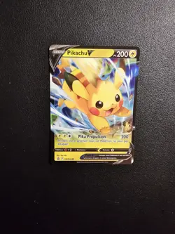 Carte Pokemon PIKACHU SWSH285 PROMO Ultra Rare V Epee et Bouclier FR NEUF - Image 1