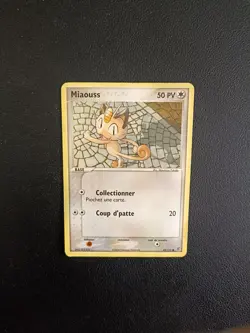 Carte Pokemon COMMUNE Miaouss 69/112 EX Rouge Feu Vert Feuille Bloc EX FR - Image 1