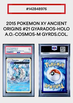 HD SWIRL 🌀 - PSA 7 - GYARADOS 21/98 XY Ancient Origins 2015 Cosmos Holo - Image 3