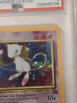 2000 Pokemon Black Star Promo Mew #9 Holo PSA 8 SWIRL Vintage - Image 3