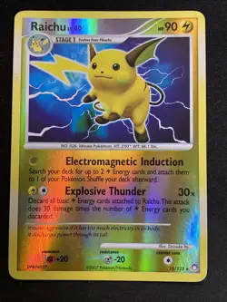 Pokemon TCG Raichu Mysterious Treasures 15/123 Reverse Holo HP. - Image 1