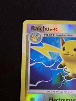 Pokemon TCG Raichu Mysterious Treasures 15/123 Reverse Holo HP. - Image 3