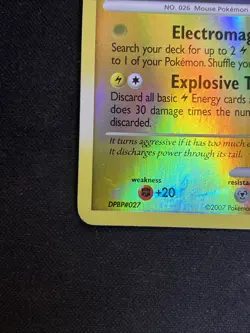 Pokemon TCG Raichu Mysterious Treasures 15/123 Reverse Holo HP. - Image 4