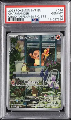 2023 POKEMON SVP EN-SV BLACK STAR PROMO #044 CHARMANDER PSA 10 - Image 1