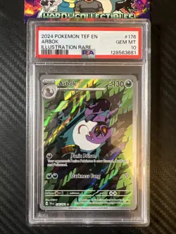Pokemon TCG Arbok 176/162 Temporal Forces Illustration Rare PSA 10 GEM MT - Image 1