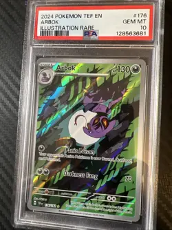 Pokemon TCG Arbok 176/162 Temporal Forces Illustration Rare PSA 10 GEM MT - Image 2