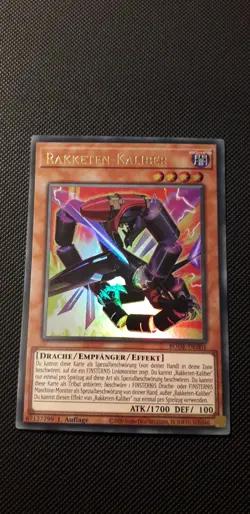 Yu-Gi-Oh! Rakketen-Kaliber, BODE-DE001, Ultra Rare, 1. Auflage, Deutsch, NM - Image 1