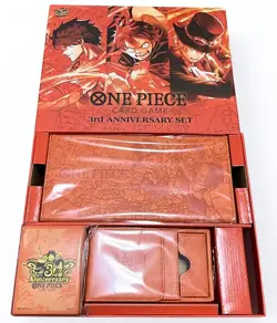 One Piece 3rd Anniversary Set Official Sleeve & Card Case & Storage NEW Japanese - Image 1