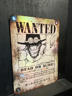 Portgas D. Ace OP13-119 SEC SP Wanted Japanese ONE PIECE Carrying on His Will NM - Image 4