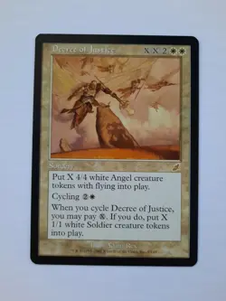 Magic the Gathering MTG - 1 x Decree of Justice - Original Scourge - EX Cond - Image 1