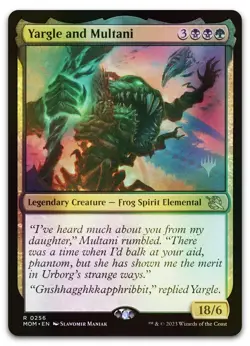 Yargle and Multani #256 (Foil) (NM) March of the Machine PPMOM Magic MTG - Image 1