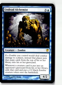 Undead Alchemist 84 Rare Innistrad Magic: The Gathering Lightly Played - Image 1