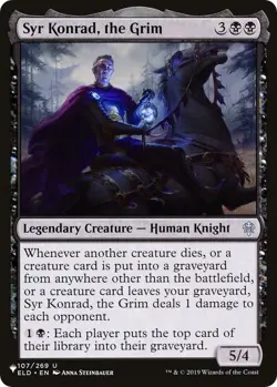 MTG Throne of Eldraine - Syr Konrad, the Grim [The List] - Image 1