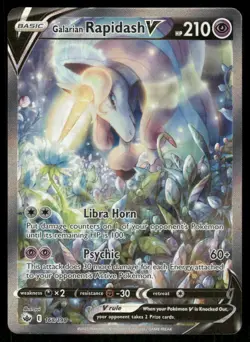 Pokemon Cards Galarian Rapidash V 168/198 Chilling Reign Rare Ultra NM - Image 1