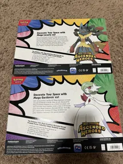 Pokemon Ascended Heroes Premium Poster Collection Mega Lucario/Gardevoir Bundle - Image 2