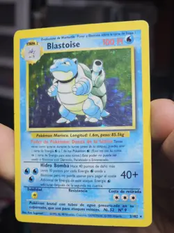 Base Set Pokemon TCG Blastoise Spanish Moderately Played - Image 1
