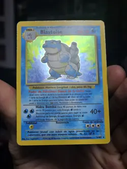 Base Set Pokemon TCG Blastoise Spanish Moderately Played - Image 3