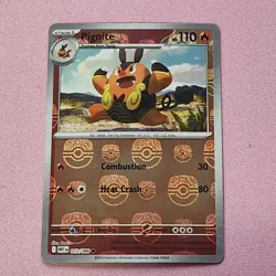 Pokemon TCG Pignite 012/086 Master Ball Reverse Holo - White Flare Near Mint - Image 1