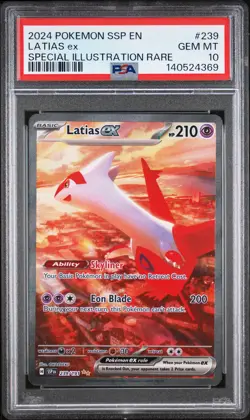 Latias Ex Pokemon Ssp En-Surging Sparks 239 PSA 10 - Image 1
