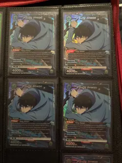 Solo Leveling Union Arena Sung Jinwoo 047 Release Event Foil Cardx4 - Image 1