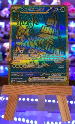 Wo-Chien ex 240/091 Hyper Rare Scarlet and Violet Paldean Fates Pokemon Card - Image 1