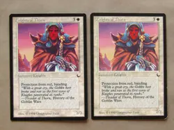 MTG KNIGHTS OF THORN (X2) THE DARK NM NEVER PLAYED Magic Cards - Image 1