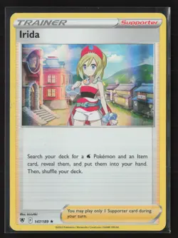 Irida Rare Deck Exclusives 147/189 NM Pokemon Card Holo - Image 1