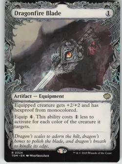 MTG TCG Dragonfire Blade (Showcase) R Tarkir: Dragonstorm 324 - Image 1