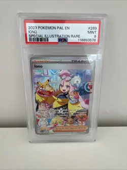 Pokemon TCG Iono 269/193 Paldea Evolved Special Illustration Rare Holo PSA 9 - Image 1