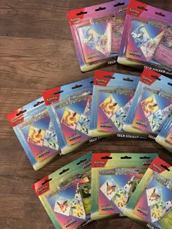 Pokemon (LOT OF 10) - Prismatic Evolutions Tech Sticker Collection - New Sealed - Image 2