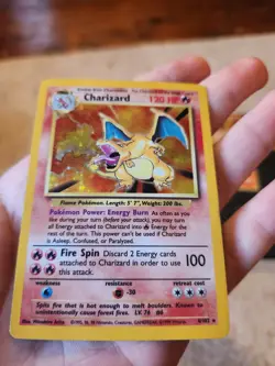 Pokemon WOTC unlimited Charizard Base Set Holo Rare Unlimited English 4/102 - Image 2