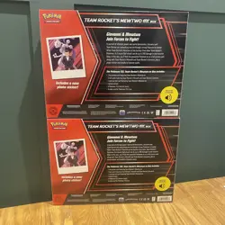 POKEMON TCG SCARLET & VIOLET DESTINED RIVALS TEAM ROCKET'S MEWTWO EX BOX X2 - Image 2