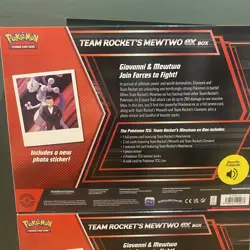 POKEMON TCG SCARLET & VIOLET DESTINED RIVALS TEAM ROCKET'S MEWTWO EX BOX X2 - Image 5