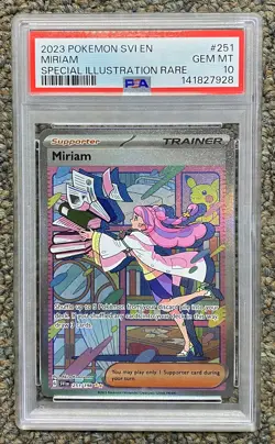 PSA 10 Miriam 251/198 Pokemon Scarlet&Violet Base Set Special illustration Rare - Image 1